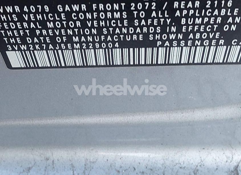 Photo 9 of 2014 Volkswagen Jetta 2.0L S (VIN 3VW2K7AJ5EM229004)