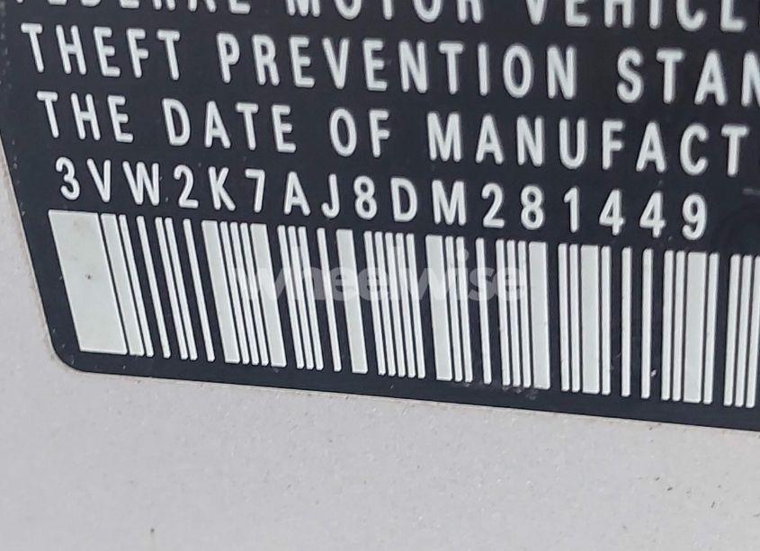 Photo 9 of 2013 Volkswagen Jetta 2.0L S (VIN 3VW2K7AJ8DM281449)