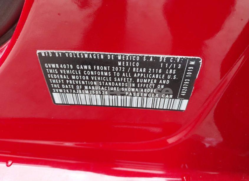 Photo 9 of 2014 Volkswagen Jetta 2.0L S (VIN 3VW2K7AJ8EM250526)