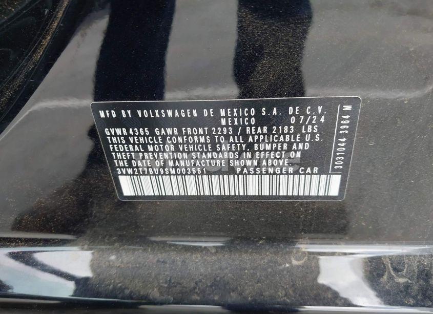 Photo 9 of 2025 Volkswagen Jetta GLI 2.0T AUTOBAHN (VIN 3VW2T7BU9SM003551)