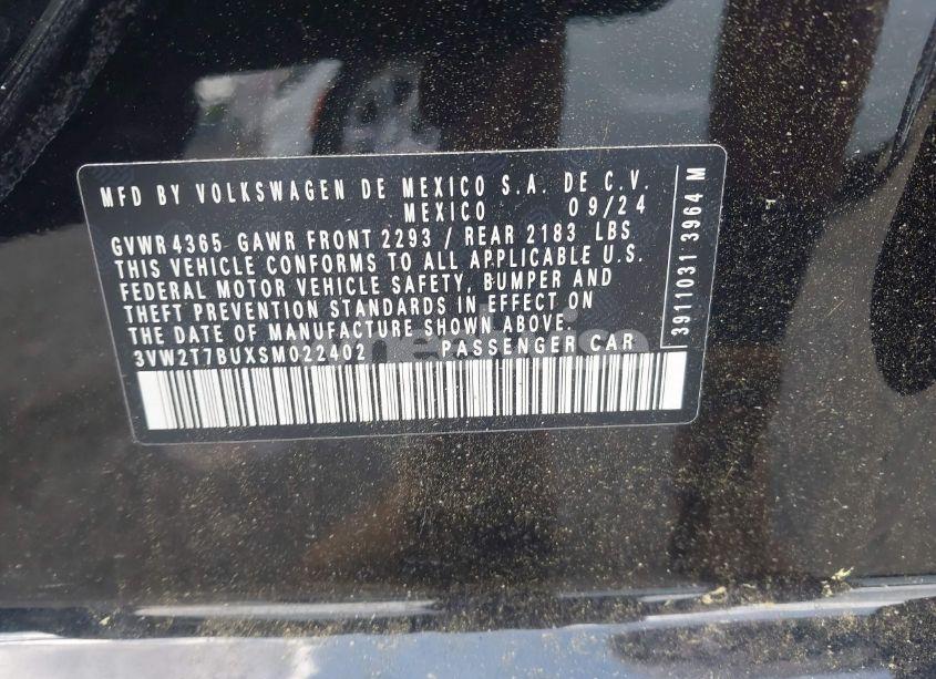 Photo 9 of 2025 Volkswagen Jetta GLI 2.0T AUTOBAHN (VIN 3VW2T7BUXSM022402)