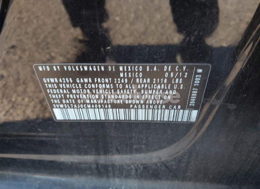 Photo 9 of 2012 Volkswagen Jetta 2.0L TDI (VIN 3VW3L7AJ0CM409148)