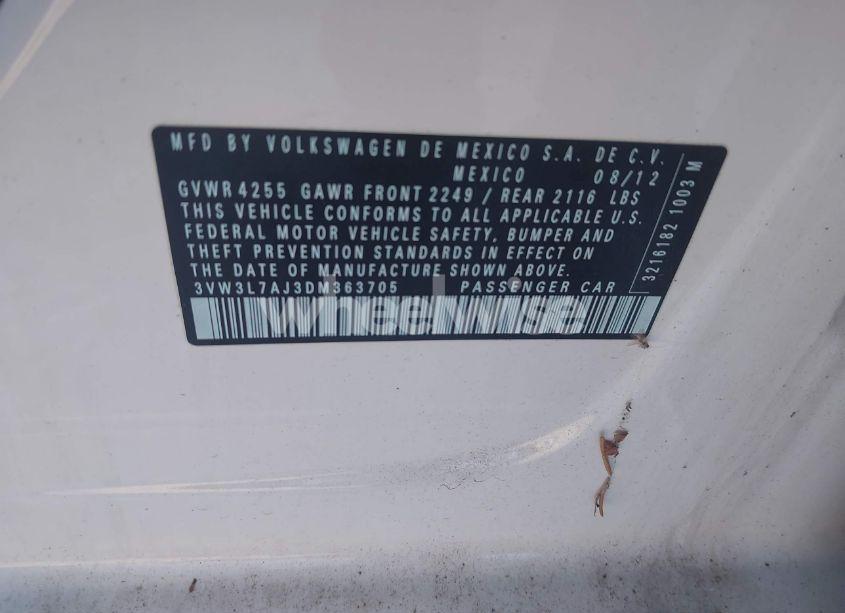 Photo 9 of 2013 Volkswagen Jetta 2.0L TDI (VIN 3VW3L7AJ3DM363705)