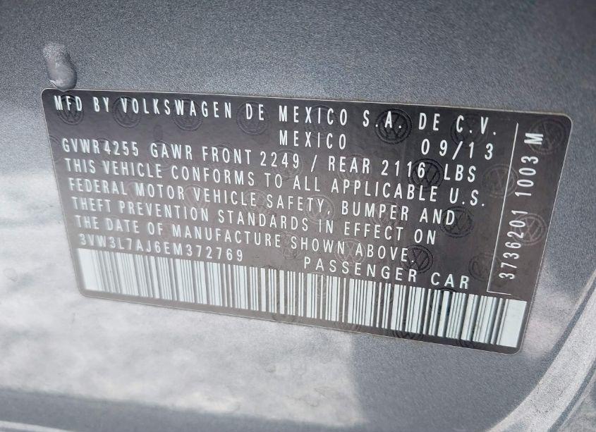 Photo 9 of 2014 Volkswagen Jetta 2.0L TDI (VIN 3VW3L7AJ6EM372769)