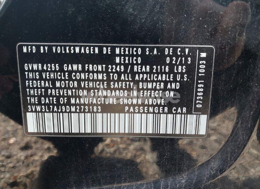 Photo 9 of 2013 Volkswagen Jetta 2.0L TDI (VIN 3VW3L7AJ9DM273183)