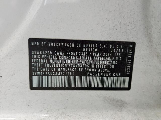 Photo 3 of 2018 VOLKSWAGEN GTI S/SE (VIN 3VW447AU3JM271291)