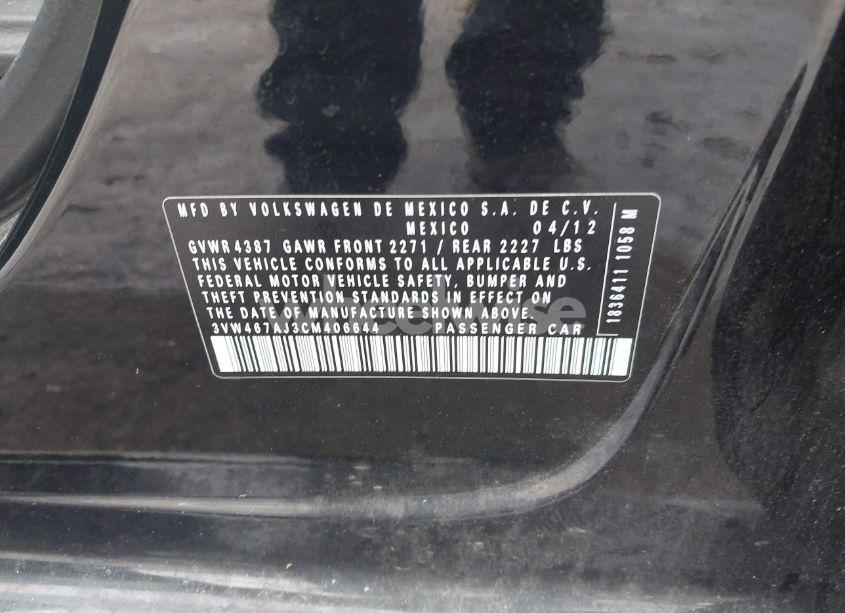 Photo 9 of 2012 Volkswagen Jetta GLI AUTOBAHN (VIN 3VW467AJ3CM406644)