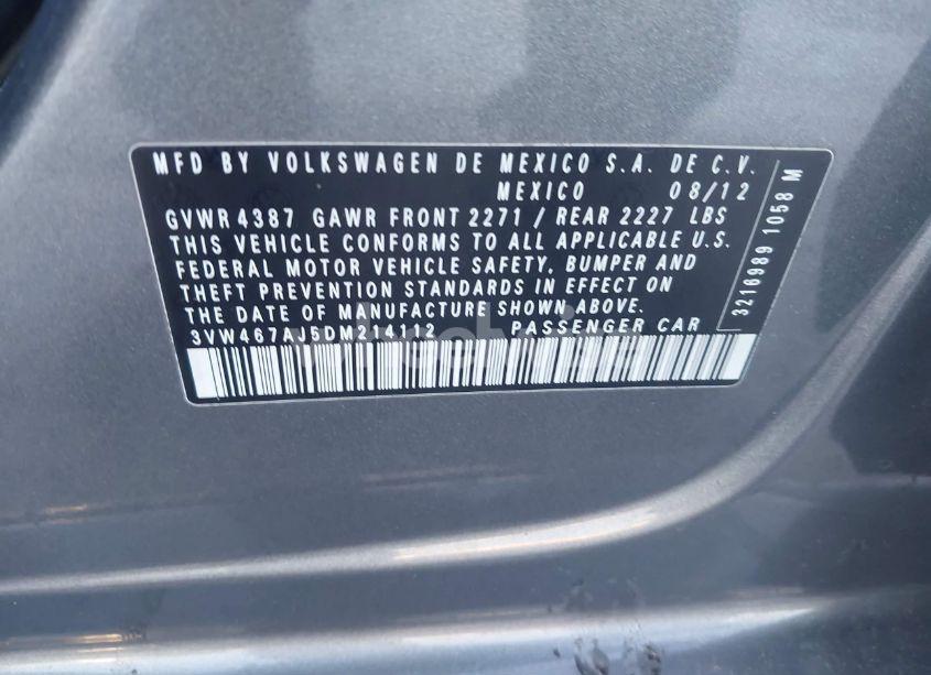 Photo 9 of 2013 Volkswagen Jetta GLI (VIN 3VW467AJ5DM214112)