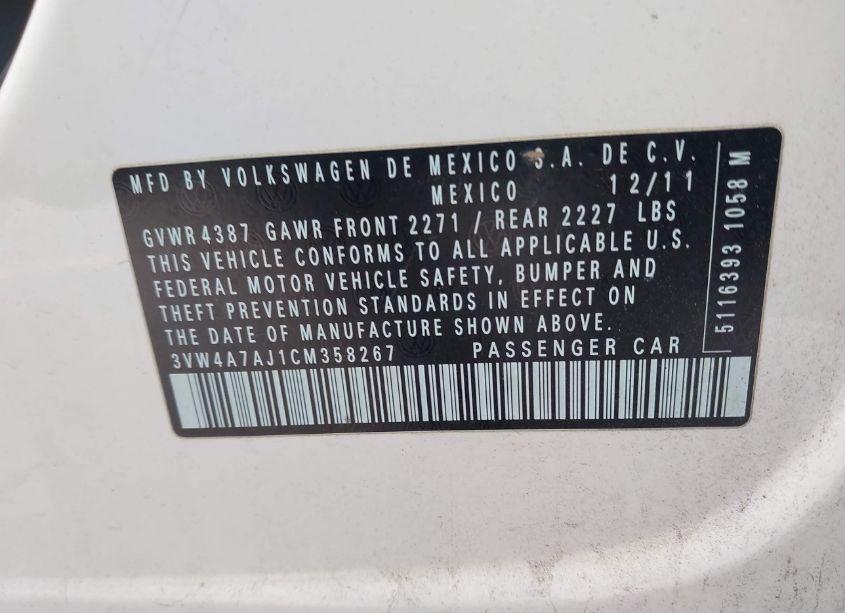 Photo 9 of 2012 Volkswagen Jetta GLI (VIN 3VW4A7AJ1CM358267)