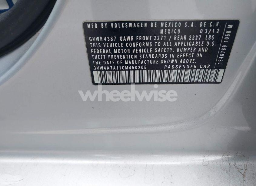 Photo 9 of 2012 Volkswagen Jetta GLI AUTOBAHN (VIN 3VW4A7AJ1CM450205)