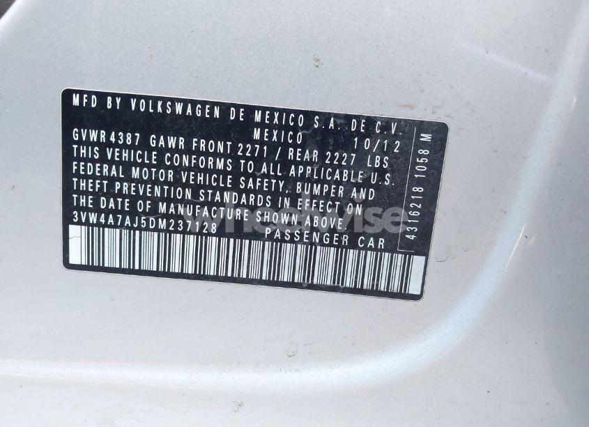 Photo 9 of 2013 Volkswagen Jetta GLI AUTOBAHN (VIN 3VW4A7AJ5DM237128)