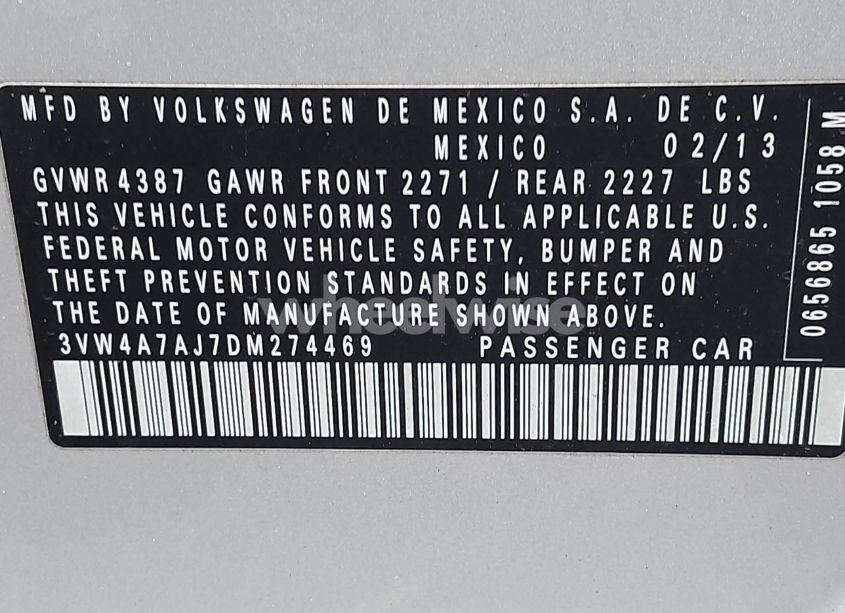 Photo 14 of 2013 Volkswagen Jetta GLI AUTOBAHN W/NAV (VIN 3VW4A7AJ7DM274469)