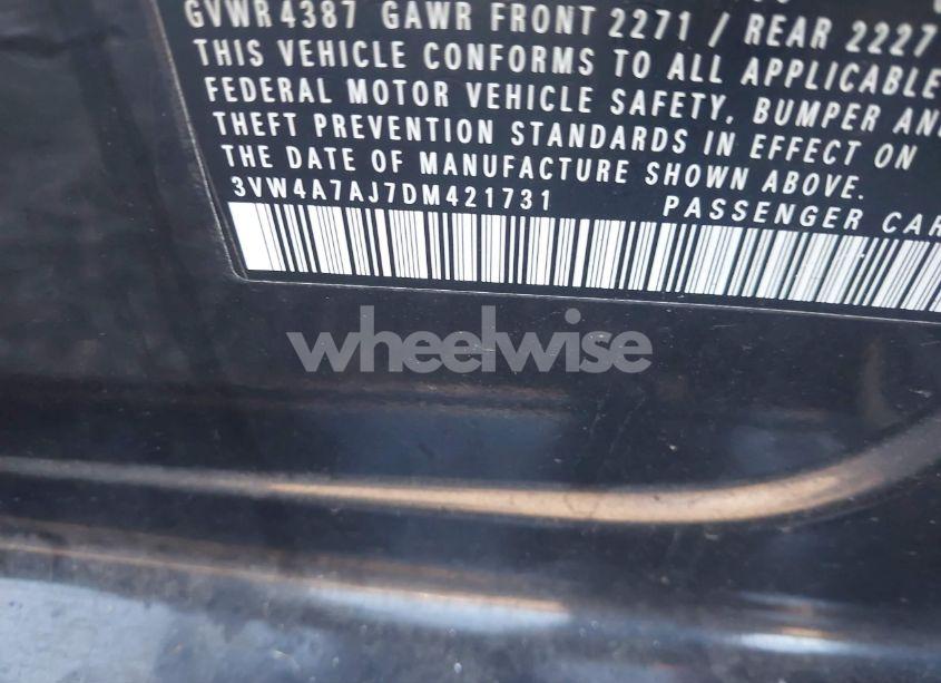 Photo 9 of 2013 Volkswagen Jetta GLI AUTOBAHN W/NAV (VIN 3VW4A7AJ7DM421731)