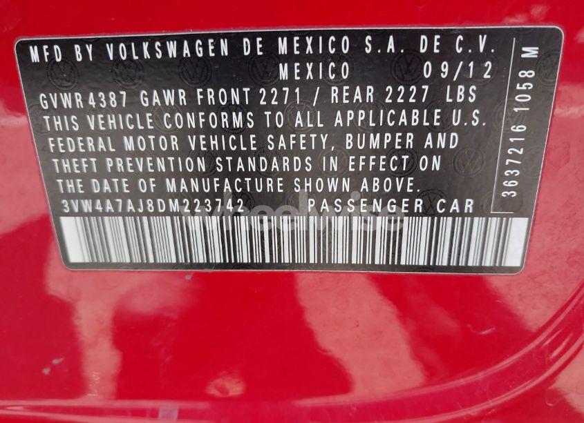 Photo 9 of 2013 Volkswagen Jetta GLI (VIN 3VW4A7AJ8DM223742)