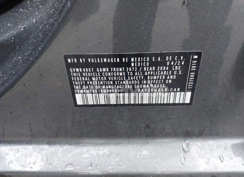 Photo 9 of 2024 Volkswagen Jetta 1.5T S (VIN 3VW4M7BU1RM085811)