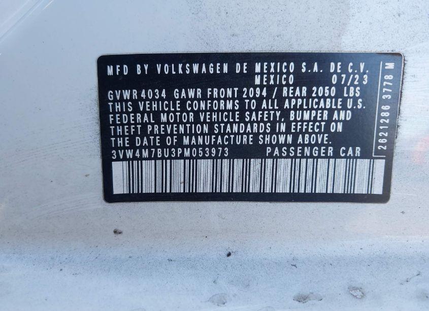 Photo 9 of 2023 Volkswagen Jetta 1.5T S (VIN 3VW4M7BU3PM053973)