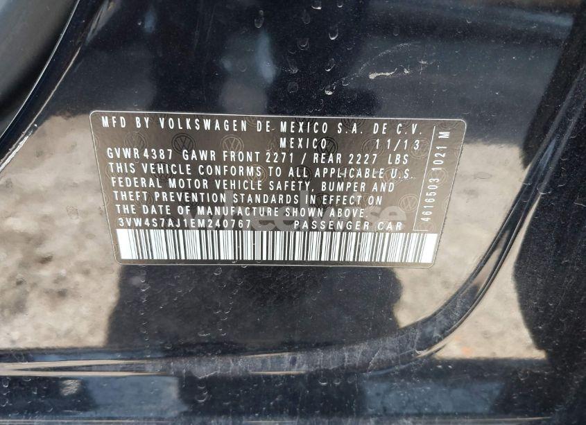 Photo 9 of 2014 Volkswagen Jetta GLI (VIN 3VW4S7AJ1EM240767)