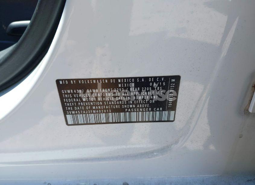 Photo 9 of 2015 Volkswagen Jetta 2.0T GLI SEL (VIN 3VW4S7AJ3FM402013)