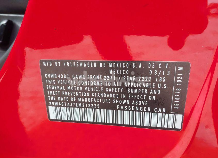 Photo 9 of 2014 Volkswagen Jetta GLI AUTOBAHN (VIN 3VW4S7AJ7EM213329)