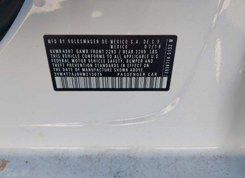 Photo 9 of 2017 Volkswagen Jetta GLI (VIN 3VW4T7AJ0HM213075)