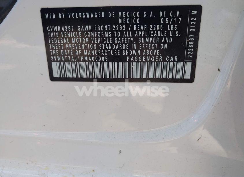 Photo 9 of 2017 Volkswagen Jetta GLI (VIN 3VW4T7AJ1HM400065)