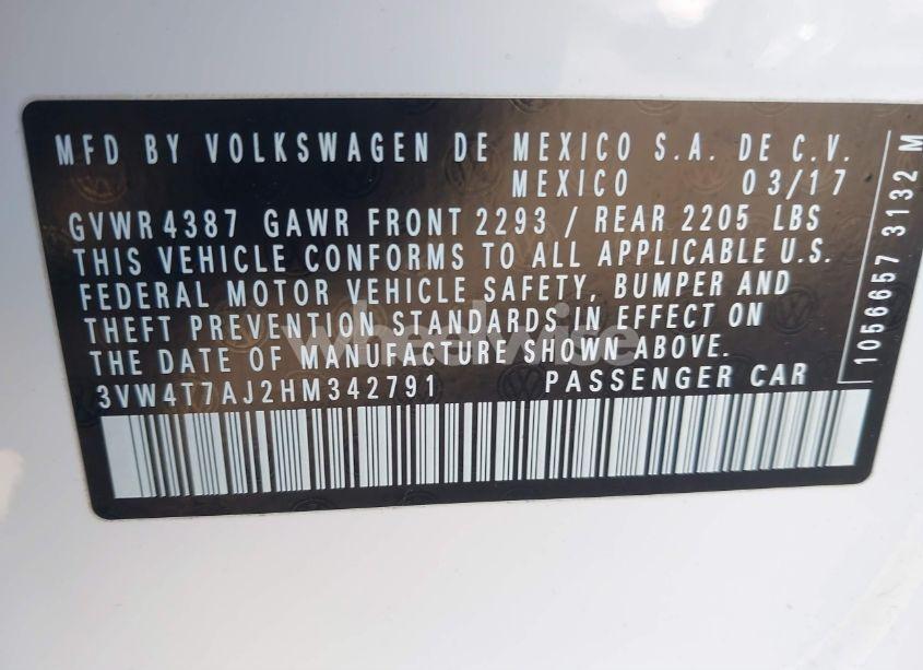 Photo 9 of 2017 Volkswagen Jetta GLI (VIN 3VW4T7AJ2HM342791)