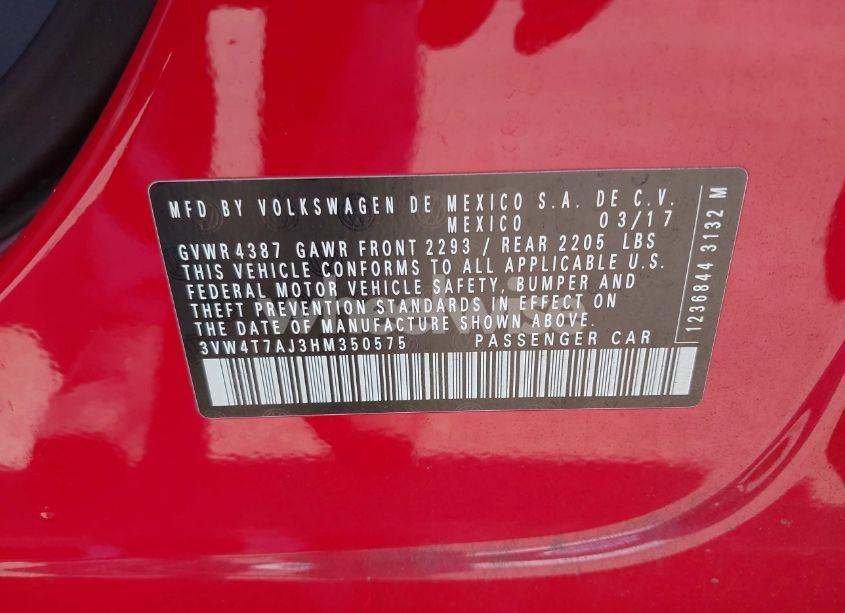 Photo 9 of 2017 Volkswagen Jetta GLI (VIN 3VW4T7AJ3HM350575)