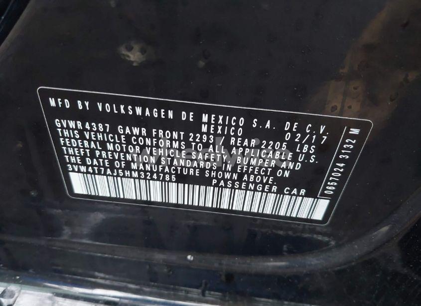 Photo 9 of 2017 Volkswagen Jetta GLI (VIN 3VW4T7AJ5HM324785)