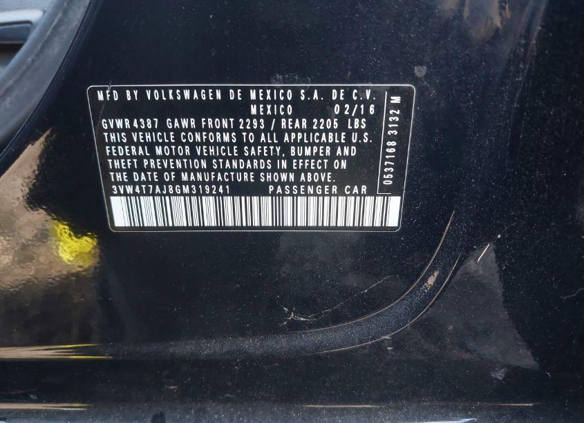 Photo 9 of 2016 Volkswagen Jetta 2.0T GLI SEL (VIN 3VW4T7AJ8GM319241)