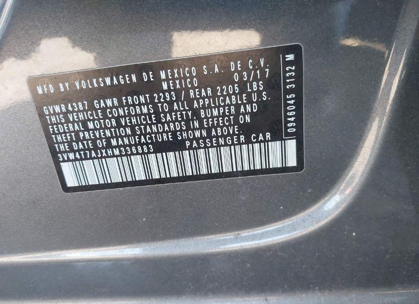 Photo 9 of 2017 Volkswagen Jetta GLI (VIN 3VW4T7AJXHM336883)