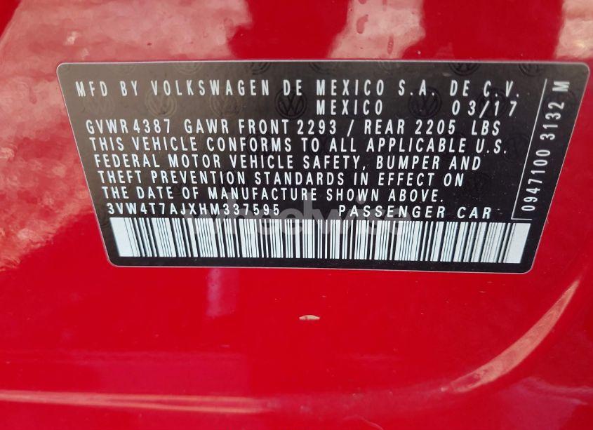 Photo 9 of 2017 Volkswagen Jetta GLI (VIN 3VW4T7AJXHM337595)