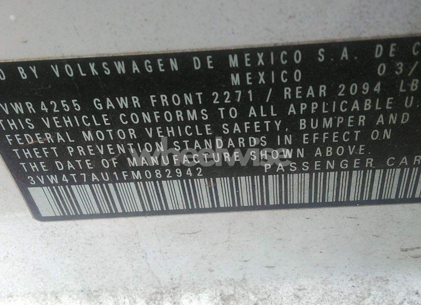 Photo 9 of 2015 Volkswagen Golf GTI 2.0T SE 4-DOOR (VIN 3VW4T7AU1FM082942)