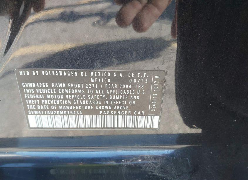 Photo 9 of 2016 Volkswagen Golf GTI S 4-DOOR (VIN 3VW4T7AU2GM016434)