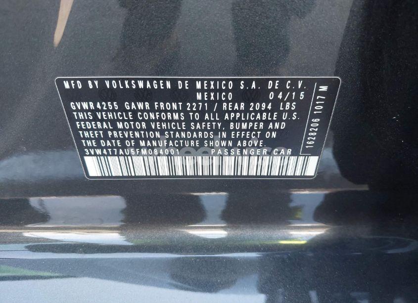 Photo 9 of 2015 Volkswagen Golf GTI 2.0T S 4-DOOR (VIN 3VW4T7AU5FM084001)