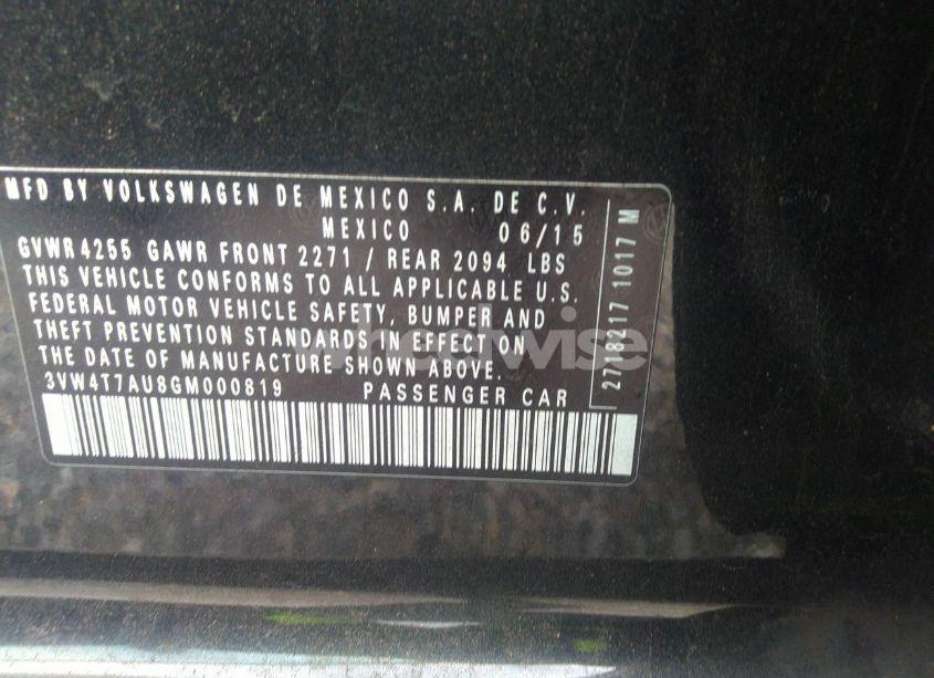 Photo 9 of 2016 Volkswagen Golf GTI S 4-DOOR (VIN 3VW4T7AU8GM000819)