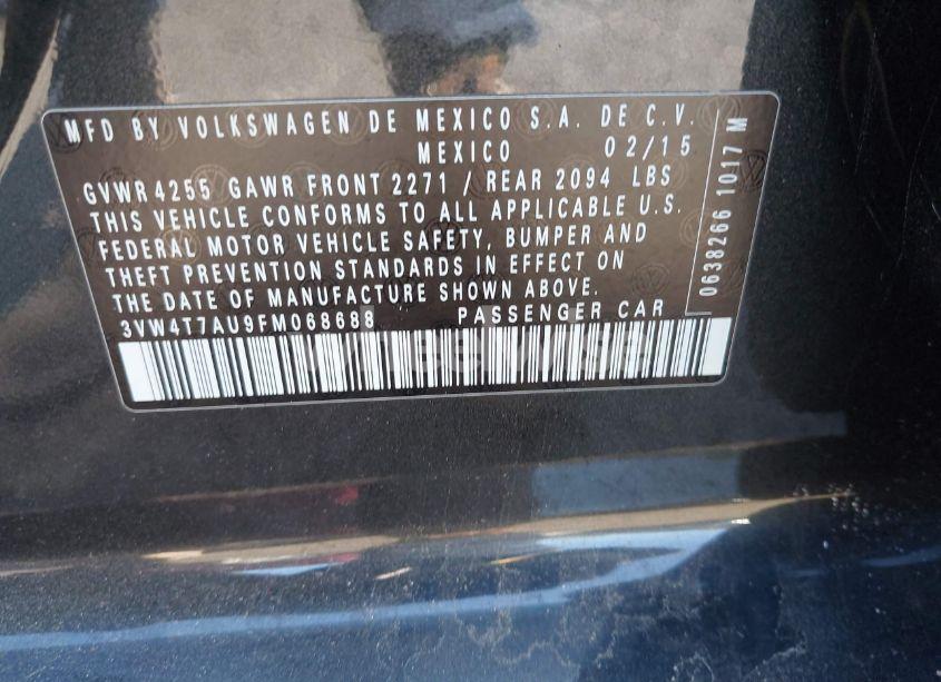 Photo 9 of 2015 Volkswagen Golf GTI 2.0T S 4-DOOR (VIN 3VW4T7AU9FM068688)