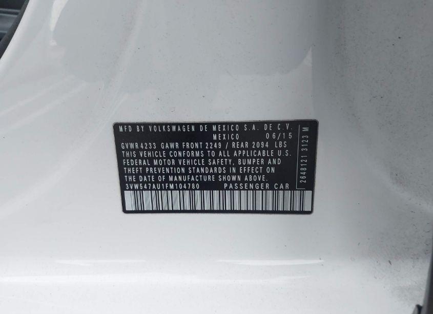 Photo 9 of 2015 Volkswagen Golf GTI 2.0T SE W/PERFORMANCE PACKAGE 4-DOOR (VIN 3VW547AU1FM104780)