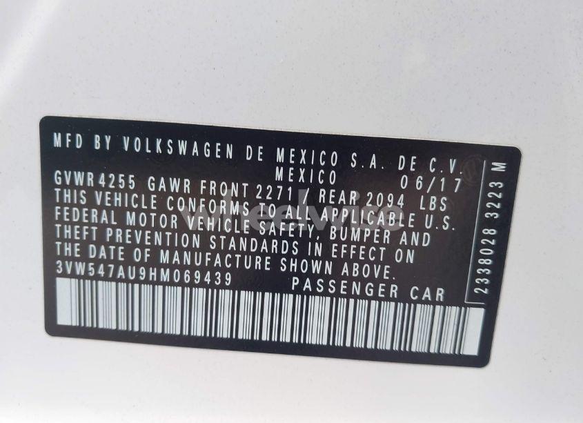 Photo 9 of 2017 Volkswagen Golf GTI AUTOBAHN 4-DOOR/S 4-DOOR/SE 4-DOOR/SPORT 4-DOOR (VIN 3VW547AU9HM069439)