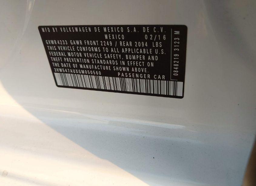 Photo 9 of 2016 Volkswagen Golf GTI AUTOBAHN W/PERFORMANCE PACKAGE 4-DOOR (VIN 3VW547AUXGM050560)