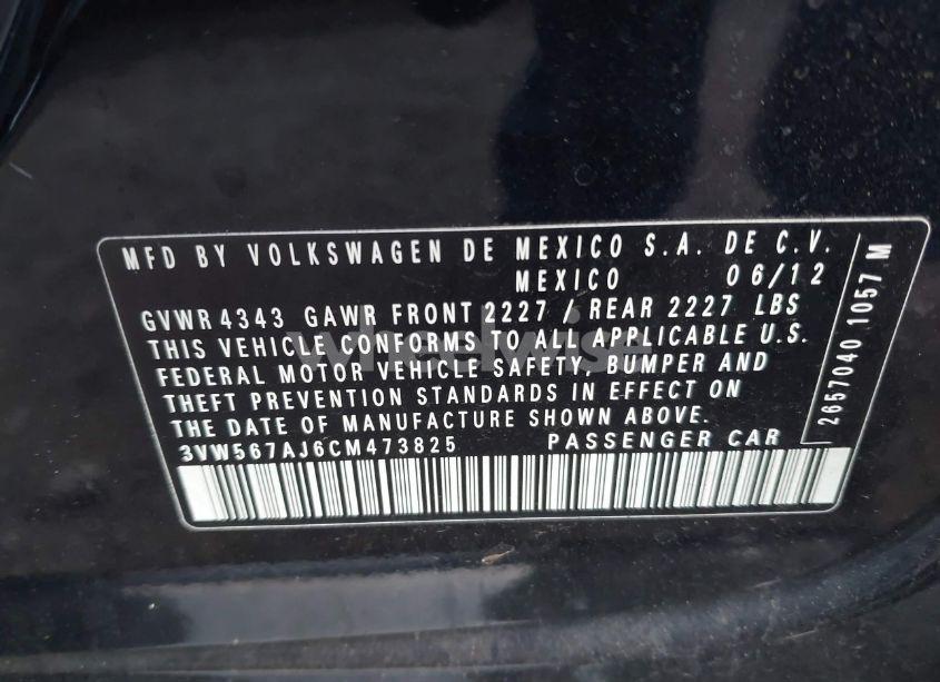 Photo 9 of 2012 Volkswagen Jetta GLI AUTOBAHN (VIN 3VW567AJ6CM473825)