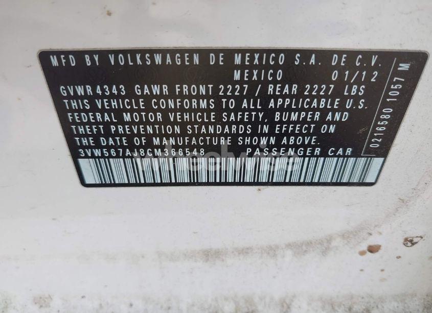 Photo 9 of 2012 Volkswagen Jetta GLI (VIN 3VW567AJ8CM366548)