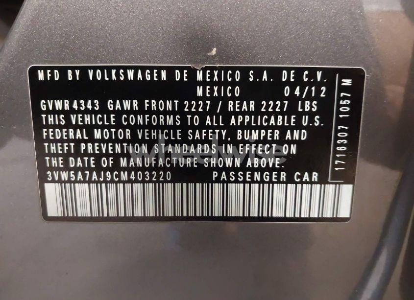 Photo 9 of 2012 Volkswagen Jetta GLI AUTOBAHN (VIN 3VW5A7AJ9CM403220)