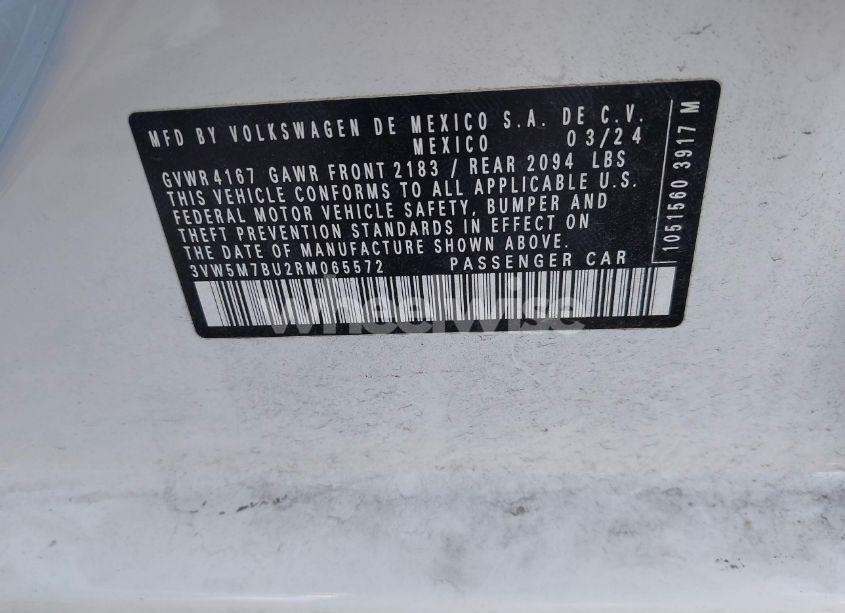 Photo 9 of 2024 Volkswagen Jetta 1.5T S (VIN 3VW5M7BU2RM065572)