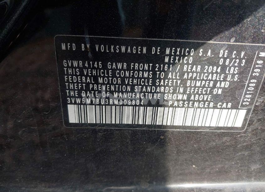 Photo 9 of 2024 Volkswagen Jetta 1.5T S (VIN 3VW5M7BU3RM009804)