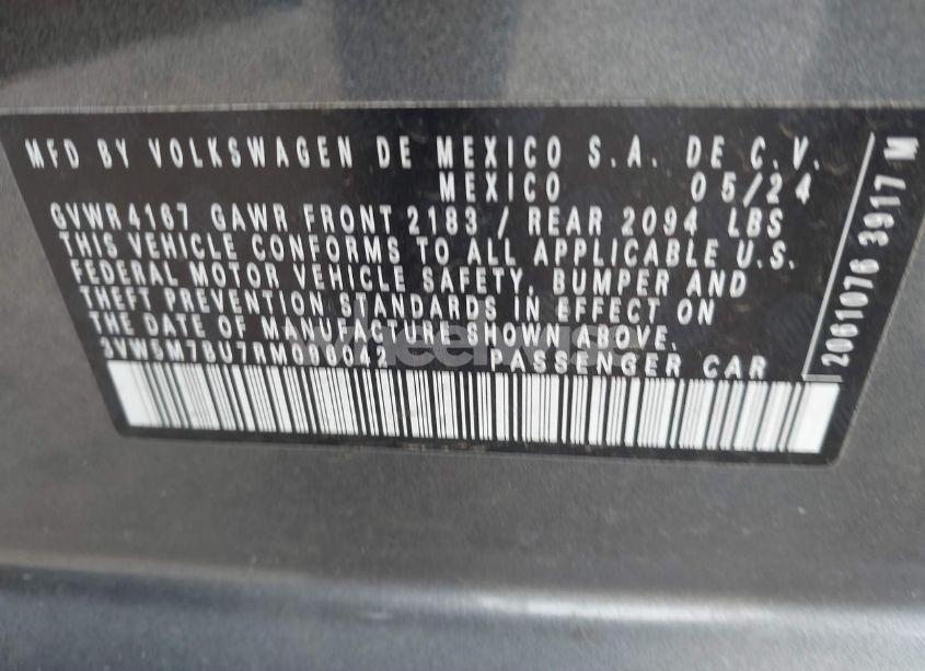 Photo 9 of 2024 Volkswagen Jetta 1.5T S (VIN 3VW5M7BU7RM096042)