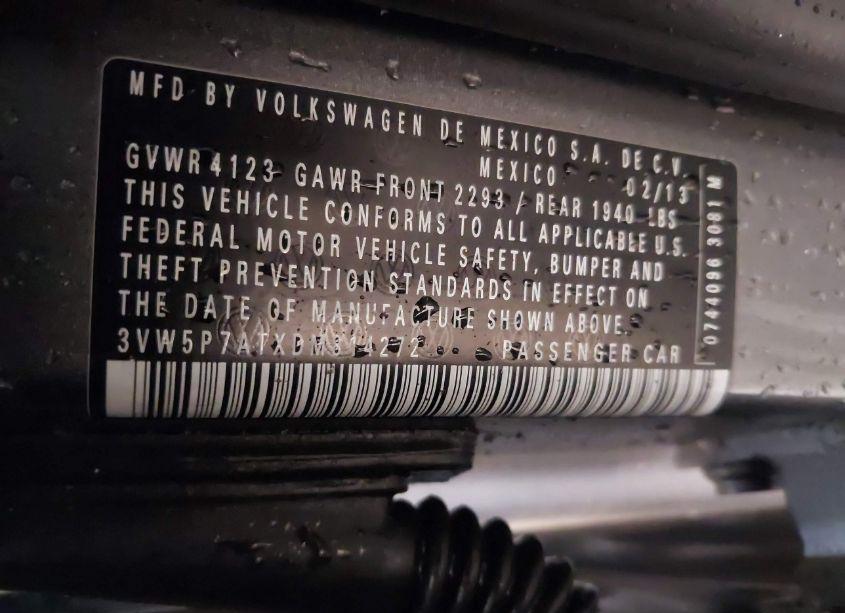 Photo 9 of 2013 Volkswagen Beetle 2.5L (VIN 3VW5P7ATXDM814272)