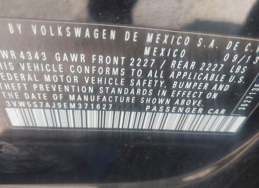 Photo 9 of 2014 Volkswagen Jetta GLI (VIN 3VW5S7AJ9EM371627)