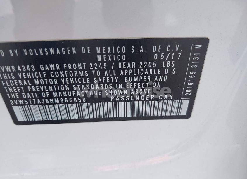 Photo 9 of 2017 Volkswagen Jetta GLI (VIN 3VW5T7AJ5HM386658)