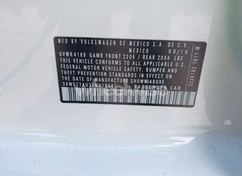 Photo 9 of 2015 Volkswagen Golf GTI 2.0T S 4-DOOR (VIN 3VW5T7AU3FM019247)