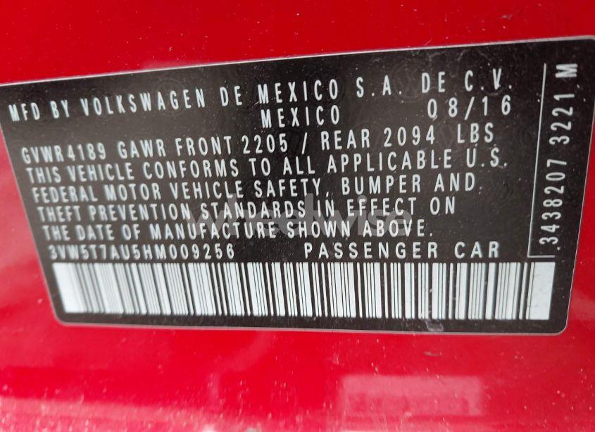 Photo 9 of 2017 Volkswagen Golf GTI S 4-DOOR (VIN 3VW5T7AU5HM009256)